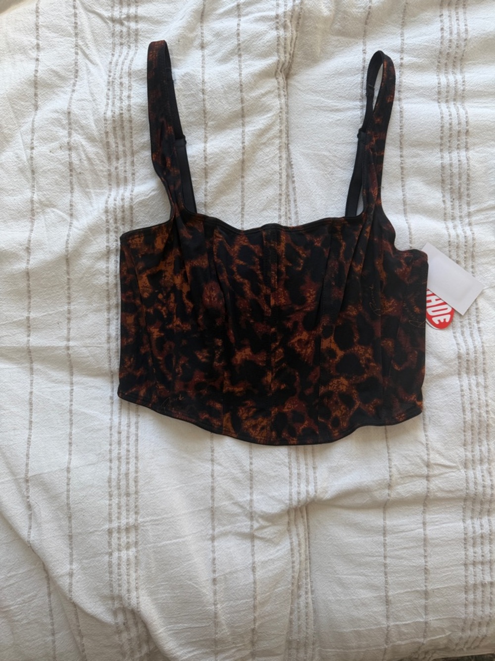 Women’s Leopard Print Cropped bustier
